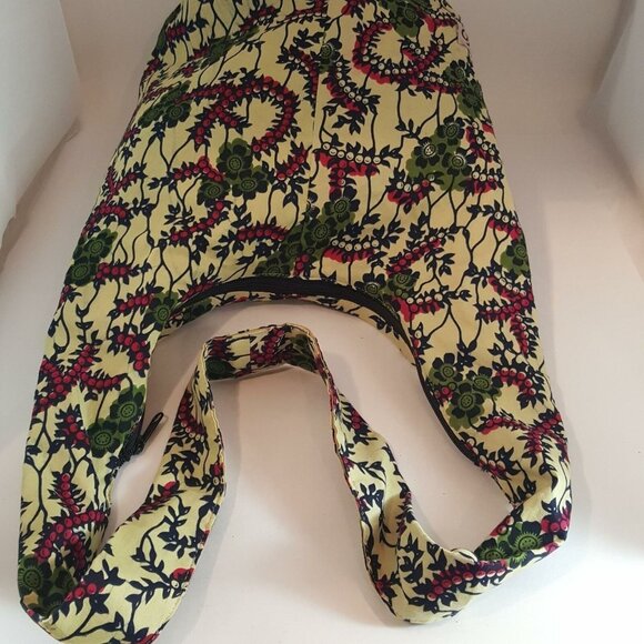 Rwanda Partners Womens Pocketbook Ivory Multicolored Paisley Sling Bag - Picture 5 of 10